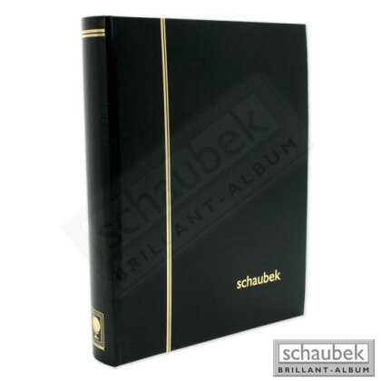 stock book, 32 white pages, divided, 230 mm x 310 mm black