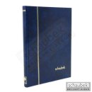 stock book, 32 black pages, 230 mm x 310 mm blue