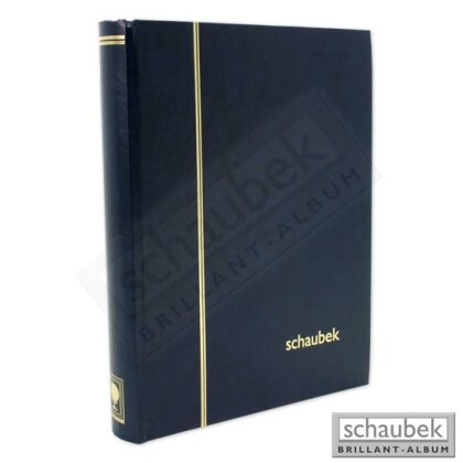 stock book, 64 white pages, divided, 230 mm x 310 mm blue