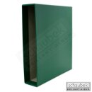 Slipcase for spring back binder leatherette green