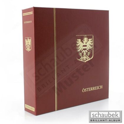 Album Österreich 1945-1979 Standard im Kunstleder-Schraubbinder rot, Band II ohne Schutzkassette