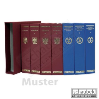 Album China 2010-2014 Standard im geprägten Leinen-Schraubbinder blau, Band VII, ohne Schutzkassette