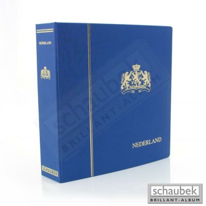 Album Niederlande Kleinbogen 2010-2019 Standard im geprägten Leinen-Schraubbinder blau, Band II