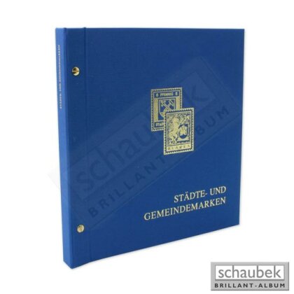 Album Germany Local Issues 1945-1946 B, in a Brillant, in cloth screw post binder blue