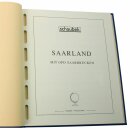 Album Germany Saarland OPD 1947-1959 N, in a in cloth screw post binder blue