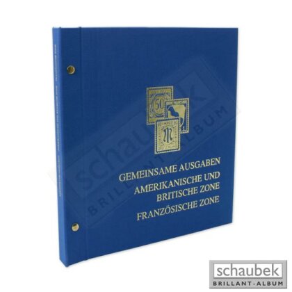 Album Germany Common Issues / American and, in a British Zone / French Zone B in blue binder cloth