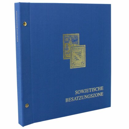 Album Germany Soviet Zone 1945-1949 N, in a in blue screw post binder cloth