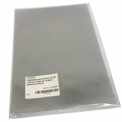 cover protectors of stabilize-PVC 220  x 304  mm, pack of...