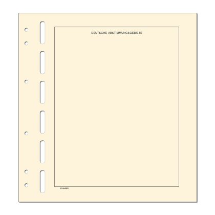Kopftitelblätter Deutsche Abstimmungsgebiete - 10 Blatt