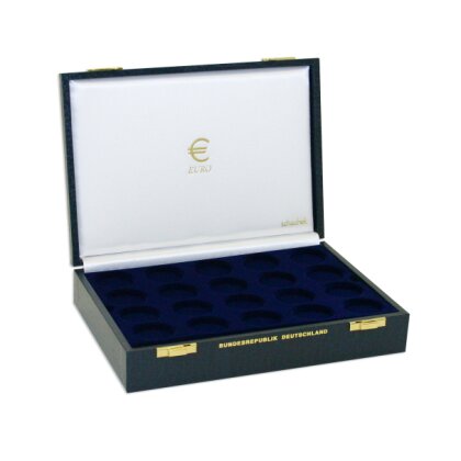 Coffret numismatique RFA pour 60 pièces de 20 Euros sous capsules - 60 cases sur 3 tableaux