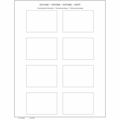blank leaves estnonia for personalized stamps