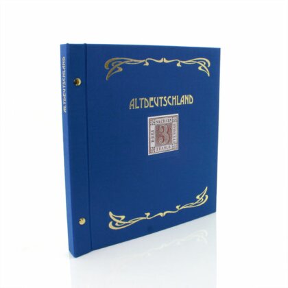 Album Altdeutschland 1850-1890 Standard im geprägten Schraubbinder "Superior" blau
