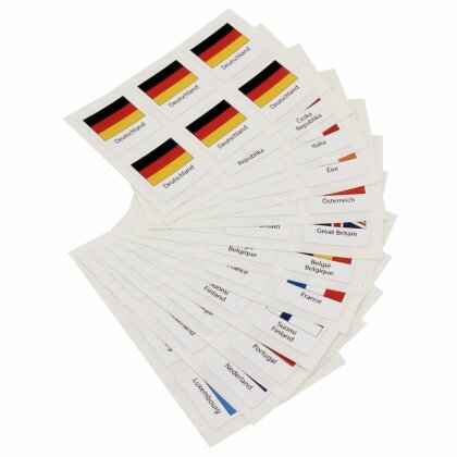 Flaggensticker Europa-Union (6 Sticker in Tüte)
