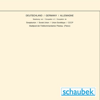 Feuilles en-tête soviétique Pleskau Occupation allemande 1939-1945 - 10 feuilles