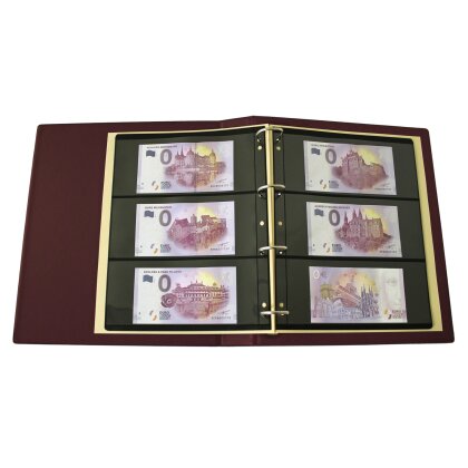 Album für 0-Euro-Scheine rot
