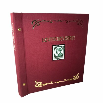 Album Deutsches Reich 1933-1945 Standard-Ausführung im geprägten Superior-Schraubbinder rot