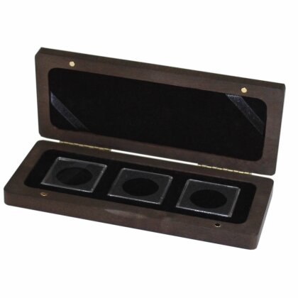 wooden coin cassette Quardocase - for 3 coins