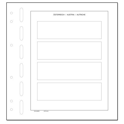 Supplement Austria standard - blank sheet for dispenser stamps