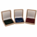 Coffret en bois véritable au design noble, 75 x 75 mm