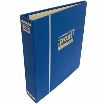 Komplettalbum PostModern  mit Goldprägung auf Rücken und Vorderseite blau