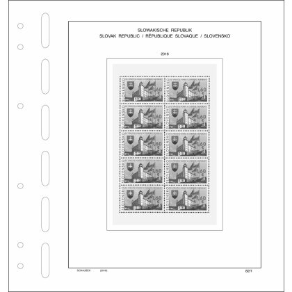 Complément République slovaque  2018 Standard - feuiletts