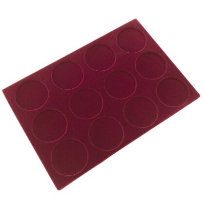 Viktoria-Tablett TB49-12 - 12 Felder á 49  mm Red