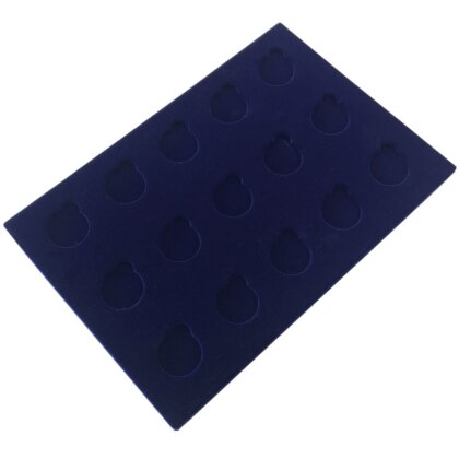Viktoria-Tablett TB27-15 - 15 Felder á 27  mm Bleu