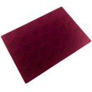 Viktoria-Tablett TB27-31 - 31 Felder á 27  mm Rouge