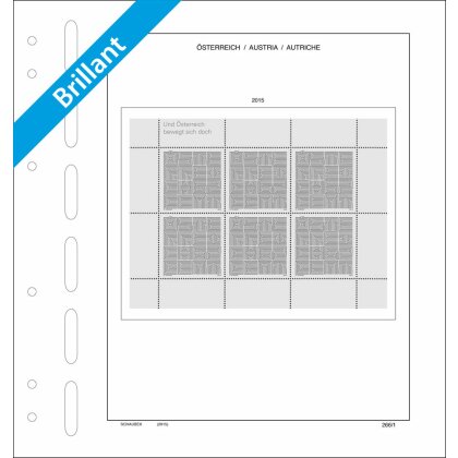 Schaubek set of pages Austria 2015-2019 - sheetlets Brillant