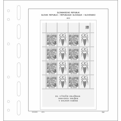 Schaubek set of leaves Slovak Republic 2015-2019 standard