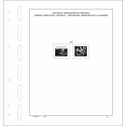 Text DDR 1950-1990 Standard Einzelmarken aus Blocks