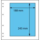 Schaubek-Blanko-Like - 10 sheets yellowish-white 1 pocket 188 x 243 mm