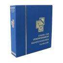 screw post binder cloth with golden country embossing and...