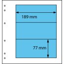 Schaubek-Blanko-Like - 5 sheets yellowish-white 3 pockets 189 x 77 mm