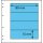 Schaubek-Blanko-Like - 5 Blatt gelblich-weiß 4 Folientaschen 189 x 55 mm