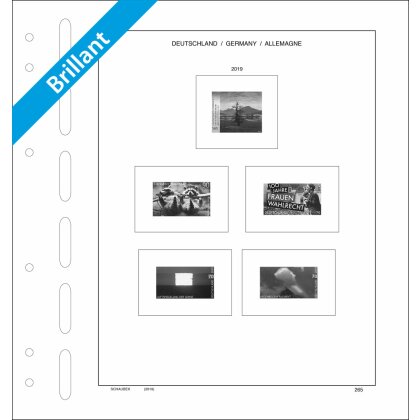 Complément Allemagne 2019 Brillant - Timbres du coin de feuille