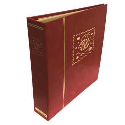 thematic album "christmas" - red screw post binder, in a leatherette incl. 22  thematic sheets