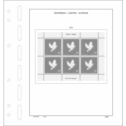 Nachtrag Österreich 2019 Standard - Kleinbogen