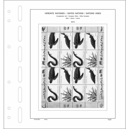 Complément Schaubek ONU Vienne - feuillets 2019 Standard