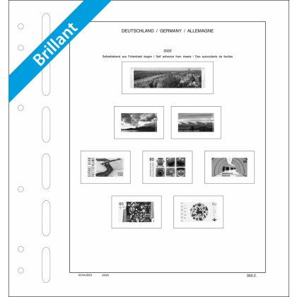 Supplement Germany 2020 Brillant - Additional sheets