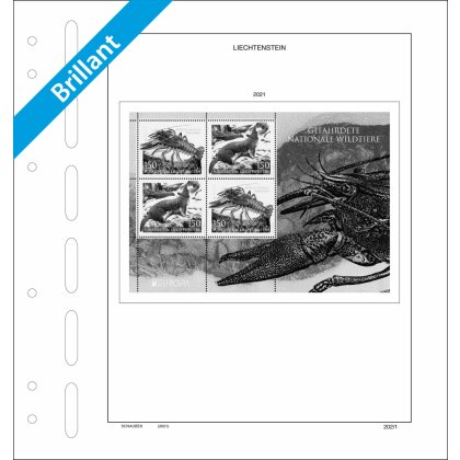 Complément Liechtenstein 2021 Brillant - feuillets