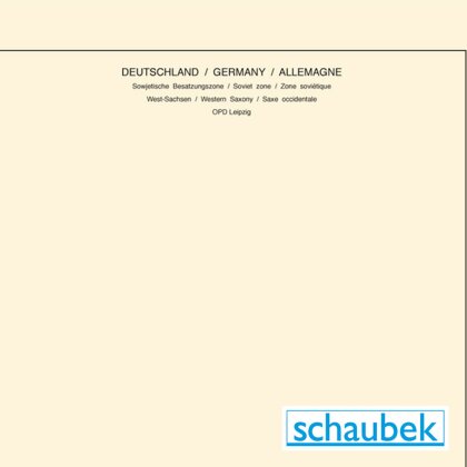 Feuilles den-tête Zone soviétique, OPD Leipzig - 10 feuilles