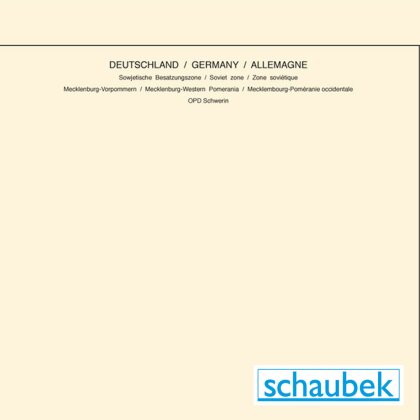 Header Sheets Soviet Zone, OPD Schwerin - 10 sheets
