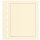 Blankoblätter bb500 gelblich-weiß mit Rahmen - Albumpapier