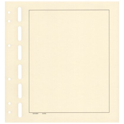 Blankoblätter bb500 gelblich-weiß mit Rahmen - Albumpapier 50 Blatt