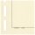 Blankoblätter bb500 gelblich-weiß mit Rahmen - Albumpapier 50 Blatt