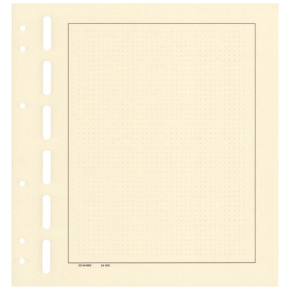 Blankoblätter gelblich-weiß mit Rahmen und Punkten 10 Blatt