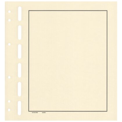 Blankoblätter gelblich-weiß mit 3er- Rahmen 25 Bogen