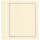 Blankoblätter gelblich-weiß mit 3er- Rahmen 25 Bogen