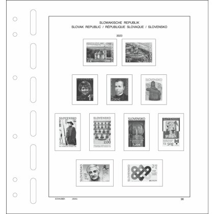 Supplement Slovak Republic 2023 Standard with miniature sheets